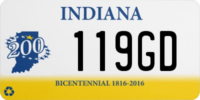 IN license plate 119GD