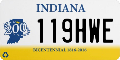IN license plate 119HWE