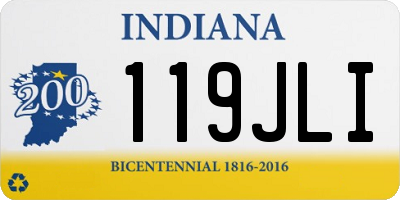 IN license plate 119JLI