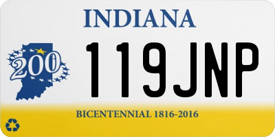 IN license plate 119JNP