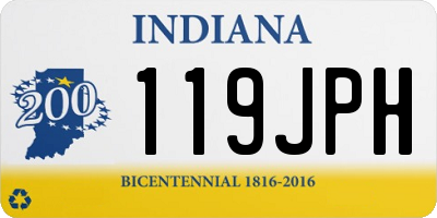 IN license plate 119JPH