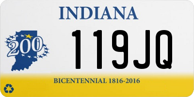 IN license plate 119JQ