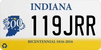 IN license plate 119JRR