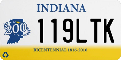 IN license plate 119LTK