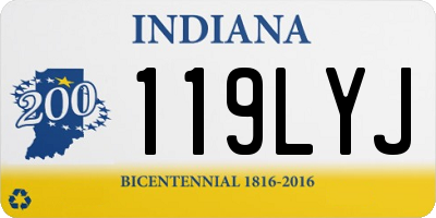 IN license plate 119LYJ