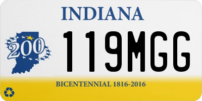 IN license plate 119MGG