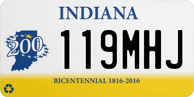 IN license plate 119MHJ