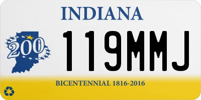 IN license plate 119MMJ