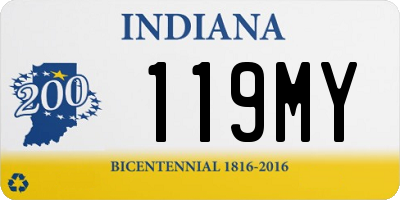 IN license plate 119MY