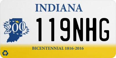 IN license plate 119NHG