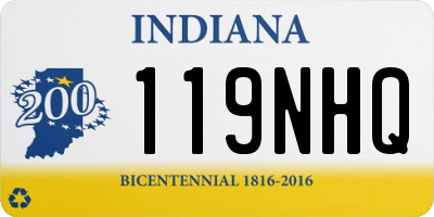 IN license plate 119NHQ
