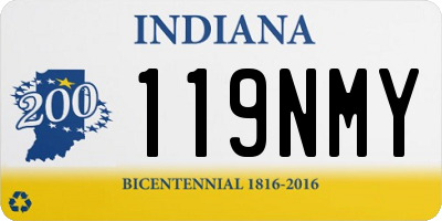 IN license plate 119NMY