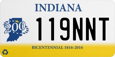 IN license plate 119NNT