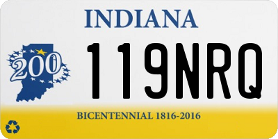 IN license plate 119NRQ