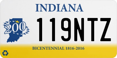 IN license plate 119NTZ