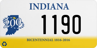 IN license plate 119O