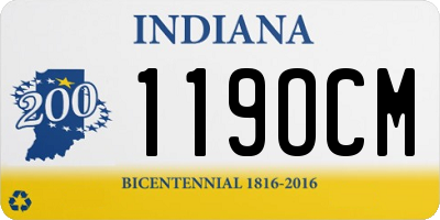 IN license plate 119OCM