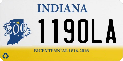 IN license plate 119OLA