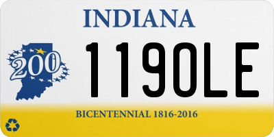 IN license plate 119OLE