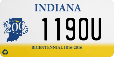 IN license plate 119OU