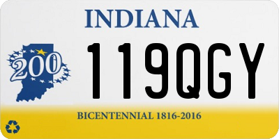 IN license plate 119QGY