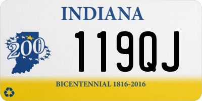 IN license plate 119QJ