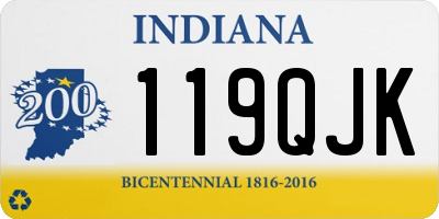 IN license plate 119QJK