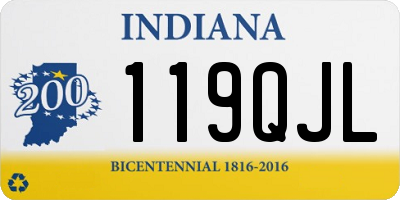 IN license plate 119QJL