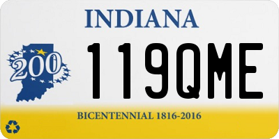 IN license plate 119QME