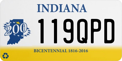 IN license plate 119QPD