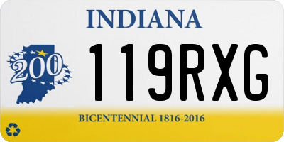 IN license plate 119RXG