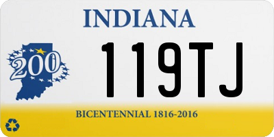 IN license plate 119TJ