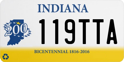 IN license plate 119TTA