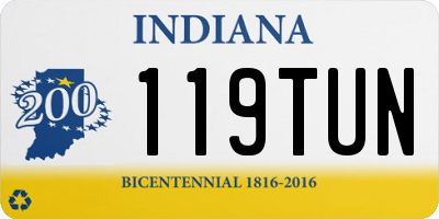 IN license plate 119TUN