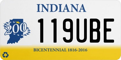 IN license plate 119UBE