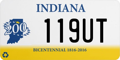 IN license plate 119UT