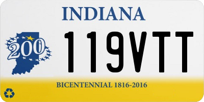IN license plate 119VTT
