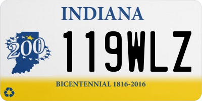 IN license plate 119WLZ