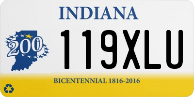 IN license plate 119XLU