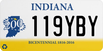 IN license plate 119YBY