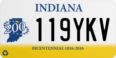 IN license plate 119YKV