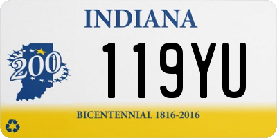 IN license plate 119YU