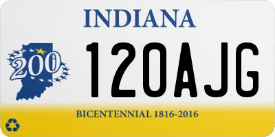 IN license plate 120AJG