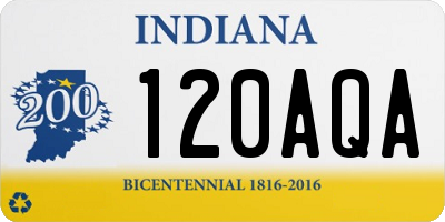 IN license plate 120AQA