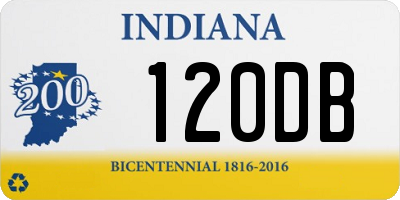 IN license plate 120DB