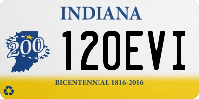 IN license plate 120EVI