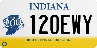 IN license plate 120EWY