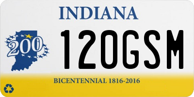 IN license plate 120GSM