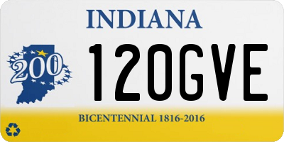 IN license plate 120GVE