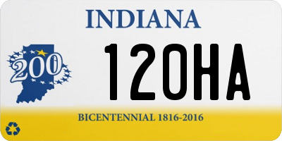 IN license plate 120HA